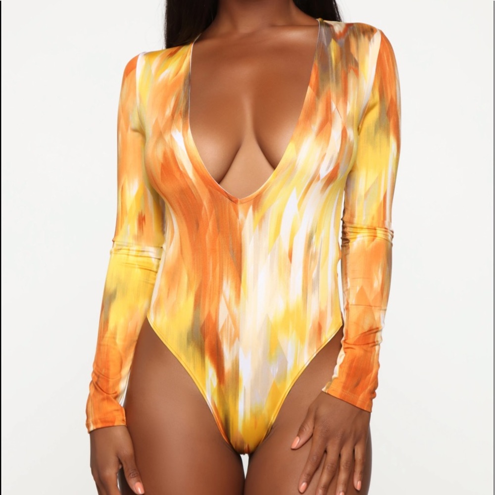 ⚡️It Wasn’t Me Yellow Bodysuit ⚡️